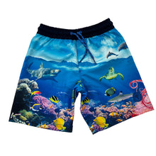 Load image into Gallery viewer, Boys Target, lightweight stretch board shorts, elasticated, EUC, size 5,  