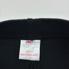Load image into Gallery viewer, Girls Mango, black stretchy bike shorts, EUC, size 5,  