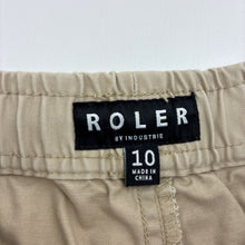 Load image into Gallery viewer, Boys ROLER by Industrie, stretch cotton casual shorts, elasticated, EUC, size 10,  