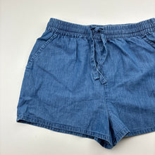 Load image into Gallery viewer, Girls Target, chambray cotton shorts, elasticated, NEW, size 9,  