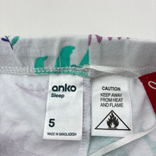 Load image into Gallery viewer, Girls Anko, soft feel pyjama shorts, dinosaurs, EUC, size 5,  