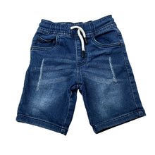 Load image into Gallery viewer, Boys Kids &amp; Co, distressed stretch knit denim shorts, elasticated, GUC, size 3,  
