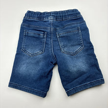 Load image into Gallery viewer, Boys Kids &amp; Co, distressed stretch knit denim shorts, elasticated, GUC, size 3,  