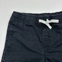 Load image into Gallery viewer, Boys Anko, black stretch cotton shorts, elasticated, GUC, size 7,  