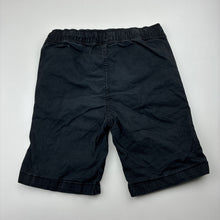 Load image into Gallery viewer, Boys Anko, black stretch cotton shorts, elasticated, GUC, size 7,  