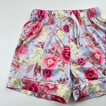 Load image into Gallery viewer, Girls Royal Botanic Gardens Victoria, Art Series floral satin pyjama shorts, GUC, size 3,  