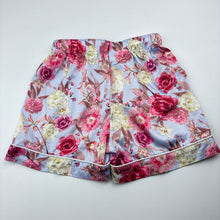 Load image into Gallery viewer, Girls Royal Botanic Gardens Victoria, Art Series floral satin pyjama shorts, GUC, size 3,  