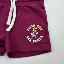 Load image into Gallery viewer, Unisex NRL Supporter, Manly Sea Eagles Egor shorts, elasticated, FUC, size 3,  