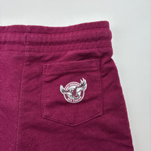 Load image into Gallery viewer, Unisex NRL Supporter, Manly Sea Eagles Egor shorts, elasticated, FUC, size 3,  