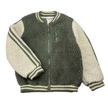 Load image into Gallery viewer, Unisex E of M, fleece lined teddy fleece zip up sweater, GUC, size 3,  