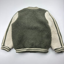 Load image into Gallery viewer, Unisex E of M, fleece lined teddy fleece zip up sweater, GUC, size 3,  