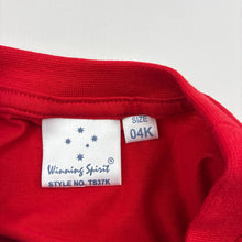 Load image into Gallery viewer, Unisex Winning Spirit, red cotton tee / top, EUC, size 4,  