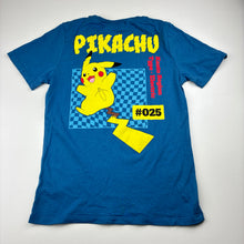 Load image into Gallery viewer, Boys Pokemon, blue cotton tee / top, Pikachu, EUC, size 10,  