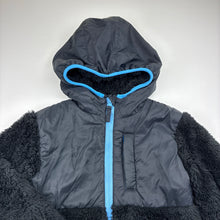 Load image into Gallery viewer, Boys Tilt, black zip up hooded jacket, EUC, size 6,  
