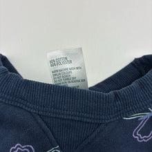 Load image into Gallery viewer, Girls Anko, navy fleece lined sweater / jumper, butterflies, GUC, size 5,  