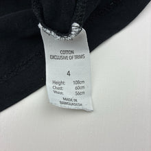 Load image into Gallery viewer, Girls Brilliant Basics, black cotton long sleeve top, butterfly, GUC, size 4,  