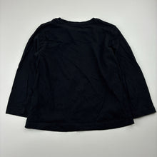 Load image into Gallery viewer, Girls Brilliant Basics, black cotton long sleeve top, butterfly, GUC, size 4,  