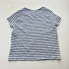 Load image into Gallery viewer, Girls Lily &amp; Dan, striped cotton tee / top, no size, armpit to armpit: 31.5cm, GUC, size 2-3,  