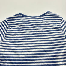Load image into Gallery viewer, Girls Lily &amp; Dan, striped cotton tee / top, no size, armpit to armpit: 31.5cm, GUC, size 2-3,  