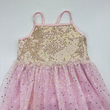Load image into Gallery viewer, Girls Target, tulle &amp; sequin party dress, light marks front &amp; back of skirt, FUC, size 4, L: 65cm
