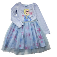 Load image into Gallery viewer, Girls Disney, Frozen Elsa cotton &amp; tulle dress, FUC, size 4, L: 56cm