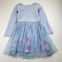 Load image into Gallery viewer, Girls Disney, Frozen Elsa cotton &amp; tulle dress, FUC, size 4, L: 56cm