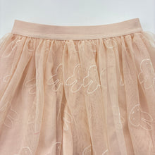 Load image into Gallery viewer, Girls Miffy, lined tulle party skirt, elasticated, mark on front, no size, W: 24cm across unstretched, FUC, size 2-3,  