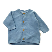 Load image into Gallery viewer, Unisex purebaby, organic cotton knit cardigan, EUC, size 0000,  