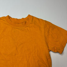 Load image into Gallery viewer, Unisex Favourites, orange cotton tee / top, GUC, size 4,  