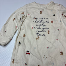 Load image into Gallery viewer, Unisex George, soft cotton Christmas coverall / romper, EUC, size 0,  