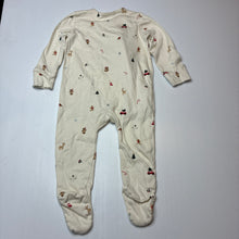 Load image into Gallery viewer, Unisex George, soft cotton Christmas coverall / romper, EUC, size 0,  