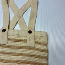 Load image into Gallery viewer, Unisex Baby Berry, knitted cotton suspender shorts, EUC, size 00,  
