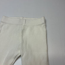 Load image into Gallery viewer, Unisex Baby Berry, white waffle cotton footed leggings, EUC, size 00000,  