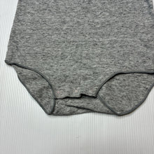 Load image into Gallery viewer, Unisex Bonds, grey stretchy singletsuit romper, FUC, size 1,  