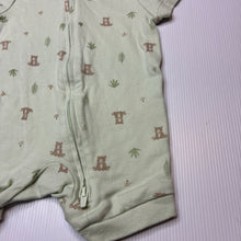 Load image into Gallery viewer, Unisex HUGGIES, soft organic cotton zip romper, GUC, size 00,  