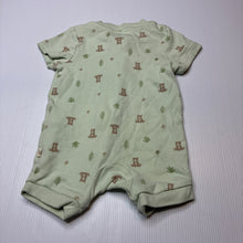 Load image into Gallery viewer, Unisex HUGGIES, soft organic cotton zip romper, GUC, size 00,  