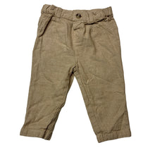 Load image into Gallery viewer, Boys Baby Baby, cotton / linen pants, adjustable, EUC, size 0,  