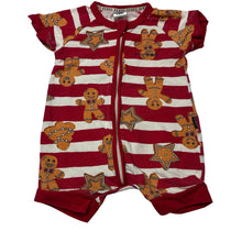 Load image into Gallery viewer, Unisex Bonds, Christmas zip wondersuit / zippy / romper, wash fade, FUC, size 00,  