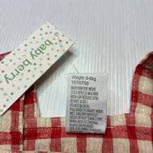 Load image into Gallery viewer, Unisex Baby Berry, checked cotton / viscose blend overalls / shortalls, NEW, size 00,  