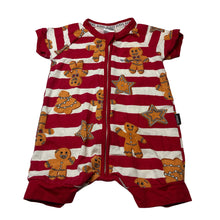 Load image into Gallery viewer, Unisex Bonds, Christmas zip wondersuit / zippy / romper, EUC, size 00,  