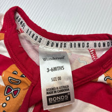 Load image into Gallery viewer, Unisex Bonds, Christmas zip wondersuit / zippy / romper, EUC, size 00,  