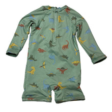 Load image into Gallery viewer, Unisex Dymples, long sleeve rashie suit, dinosaurs, EUC, size 00,  