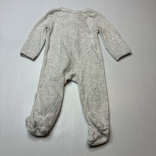 Load image into Gallery viewer, Unisex Baby Berry, ribbed zip coverall / romper, EUC, size 0000,  