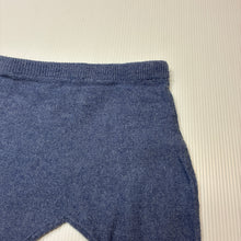 Load image into Gallery viewer, Unisex Bebe by Minihaha, blue knit footed leggings / bottoms, GUC, size 000,  