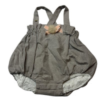 Load image into Gallery viewer, Girls Purete, cotton lined checked bubble romper, EUC, size 12 months,  