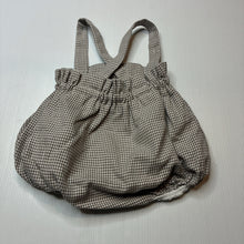 Load image into Gallery viewer, Girls Purete, cotton lined checked bubble romper, EUC, size 12 months,  