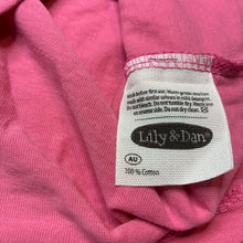 Load image into Gallery viewer, Girls Lily &amp; Dan, pink soft cotton tee / top, EUC, size 2,  
