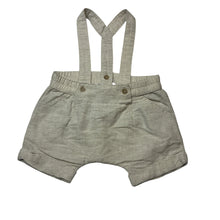 Load image into Gallery viewer, Boys Bebe by Minihaha, linen / cotton suspender shorts, elasticated, EUC, size 000,  