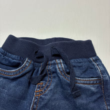 Load image into Gallery viewer, Unisex Bebe by Minihaha, stretch knit denim jeans, elasticated, EUC, size 000,  