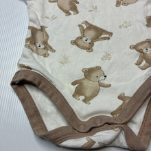 Load image into Gallery viewer, Unisex Baby Berry, soft cotton bodysuit / romper, bears, GUC, size 00,  
